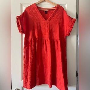 Coral BabyDoll Dress